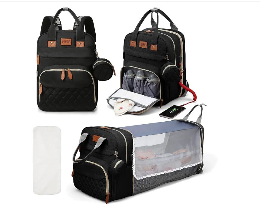 3 - in - 1 Diaper Bag & Baby Bed - OctoCare