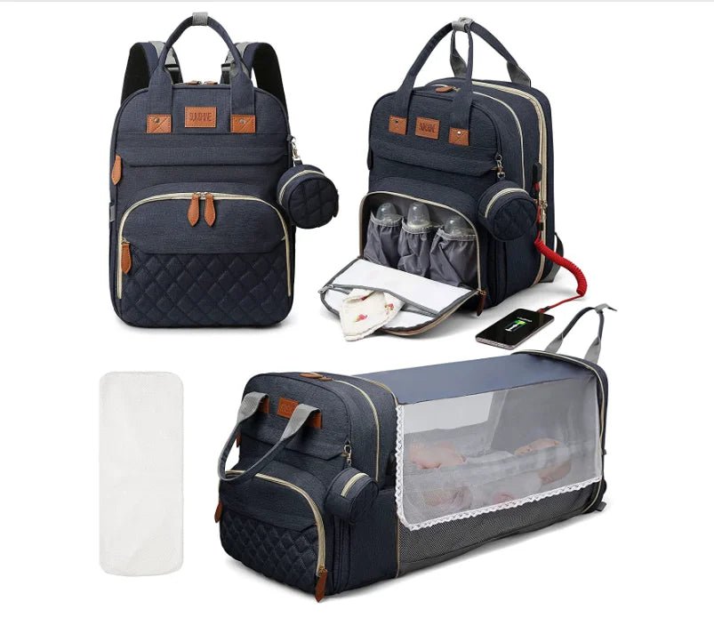 3 - in - 1 Diaper Bag & Baby Bed - OctoCare
