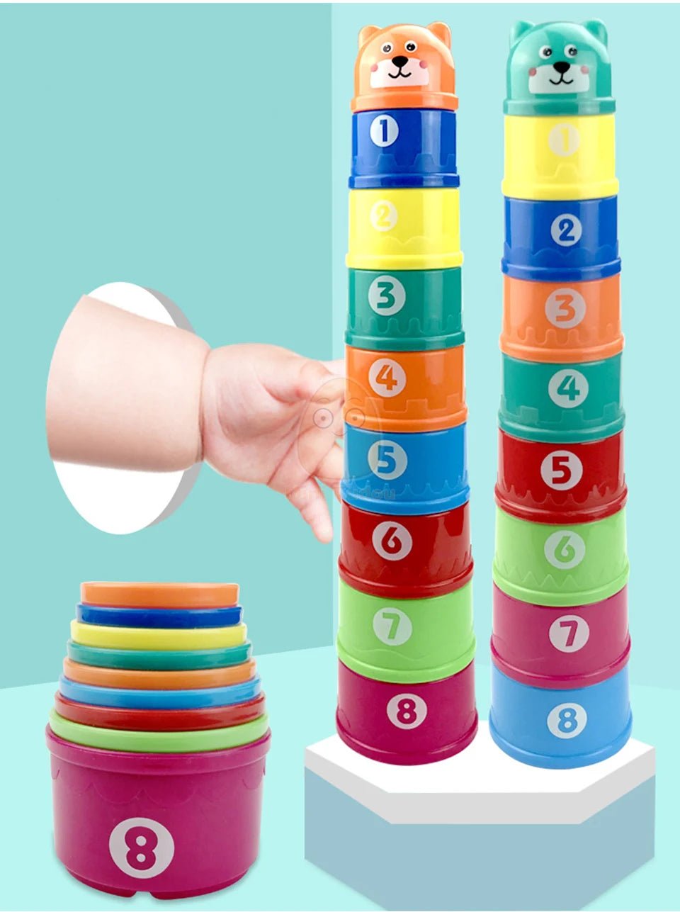 Montessori Baby Stacking Cups - OctoCare