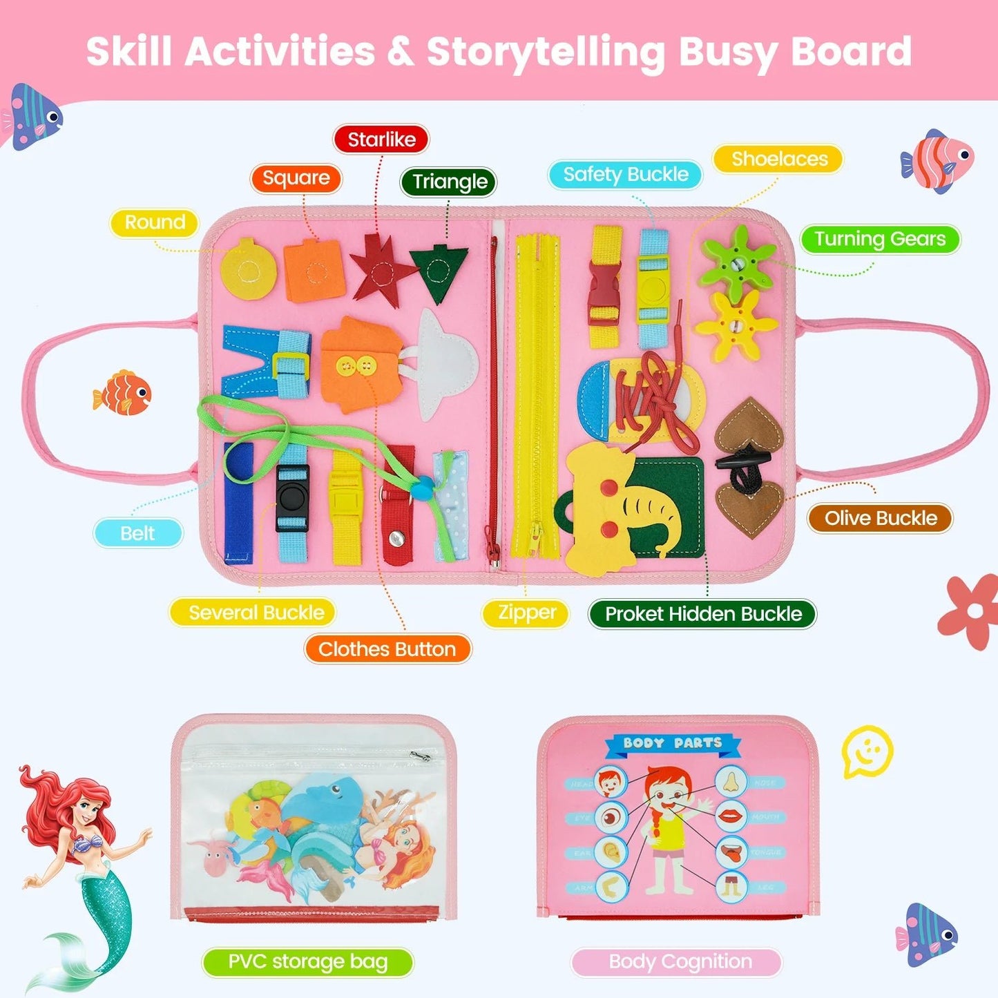Montessori Busy Board - OctoCare