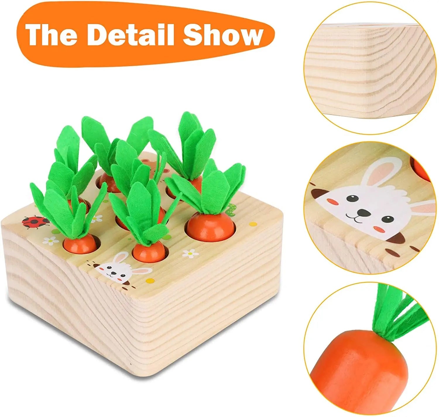 Montessori Carrot Harvest Toy - OctoCare