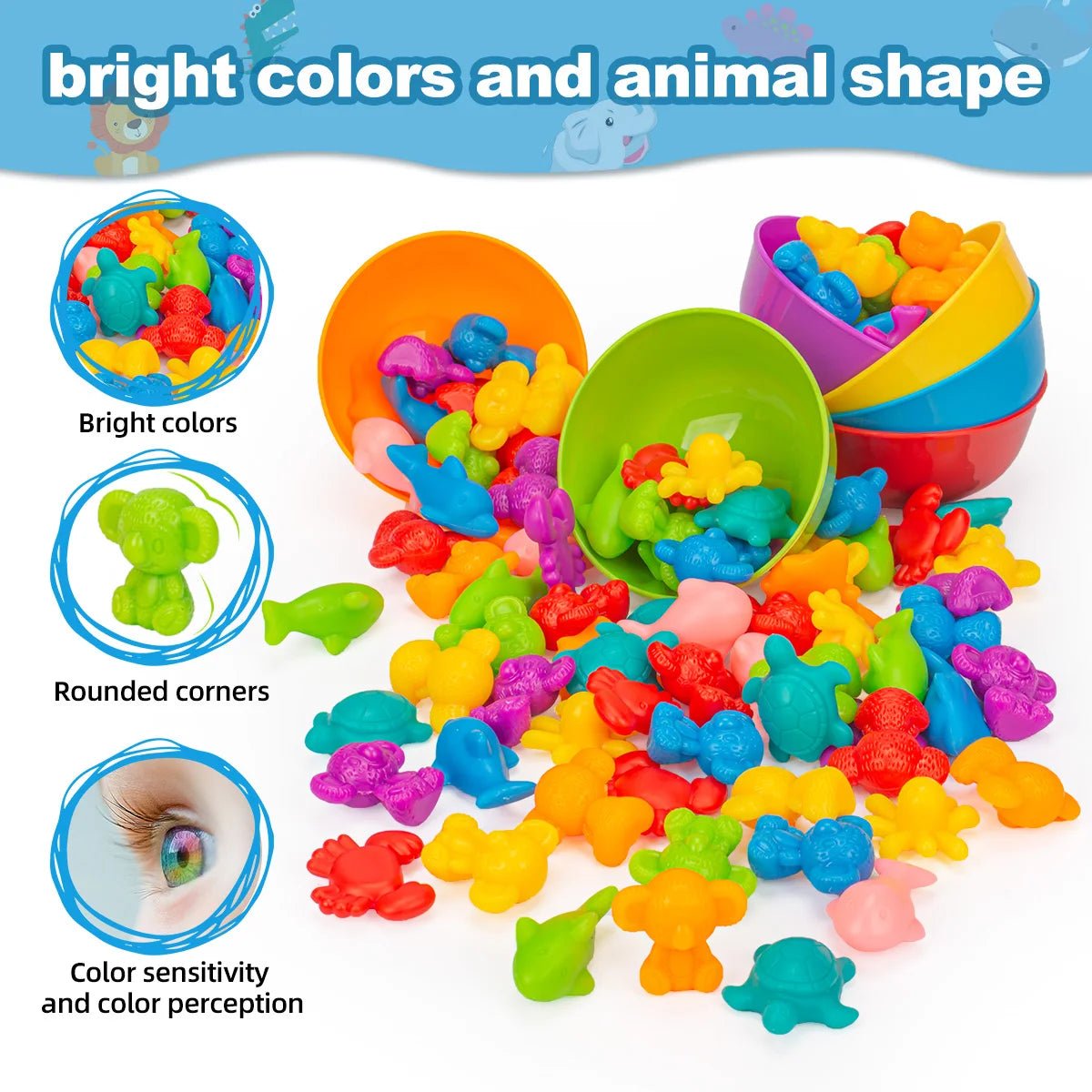 Montessori Counting Animal Sorting Toys - OctoCare