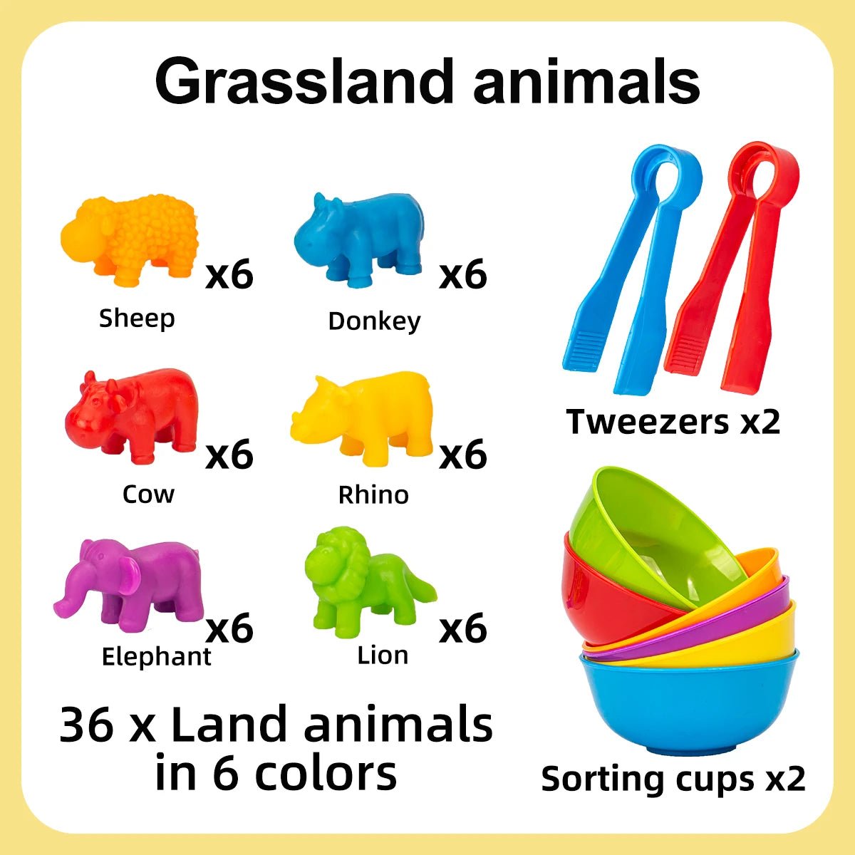 Montessori Counting Animal Sorting Toys - OctoCare