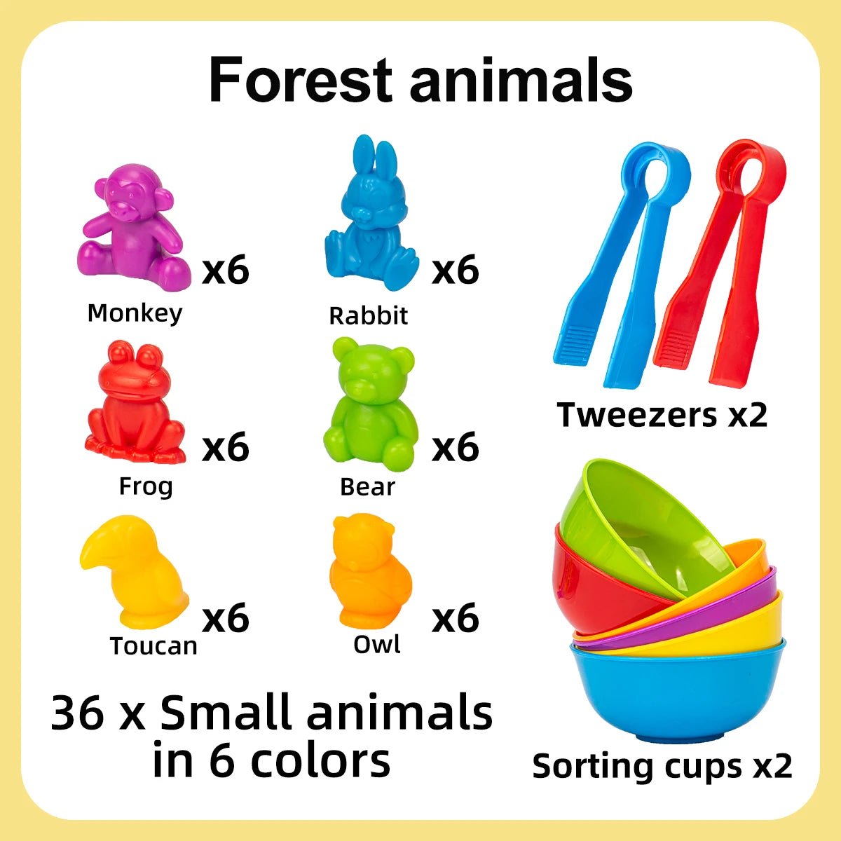 Montessori Counting Animal Sorting Toys - OctoCare