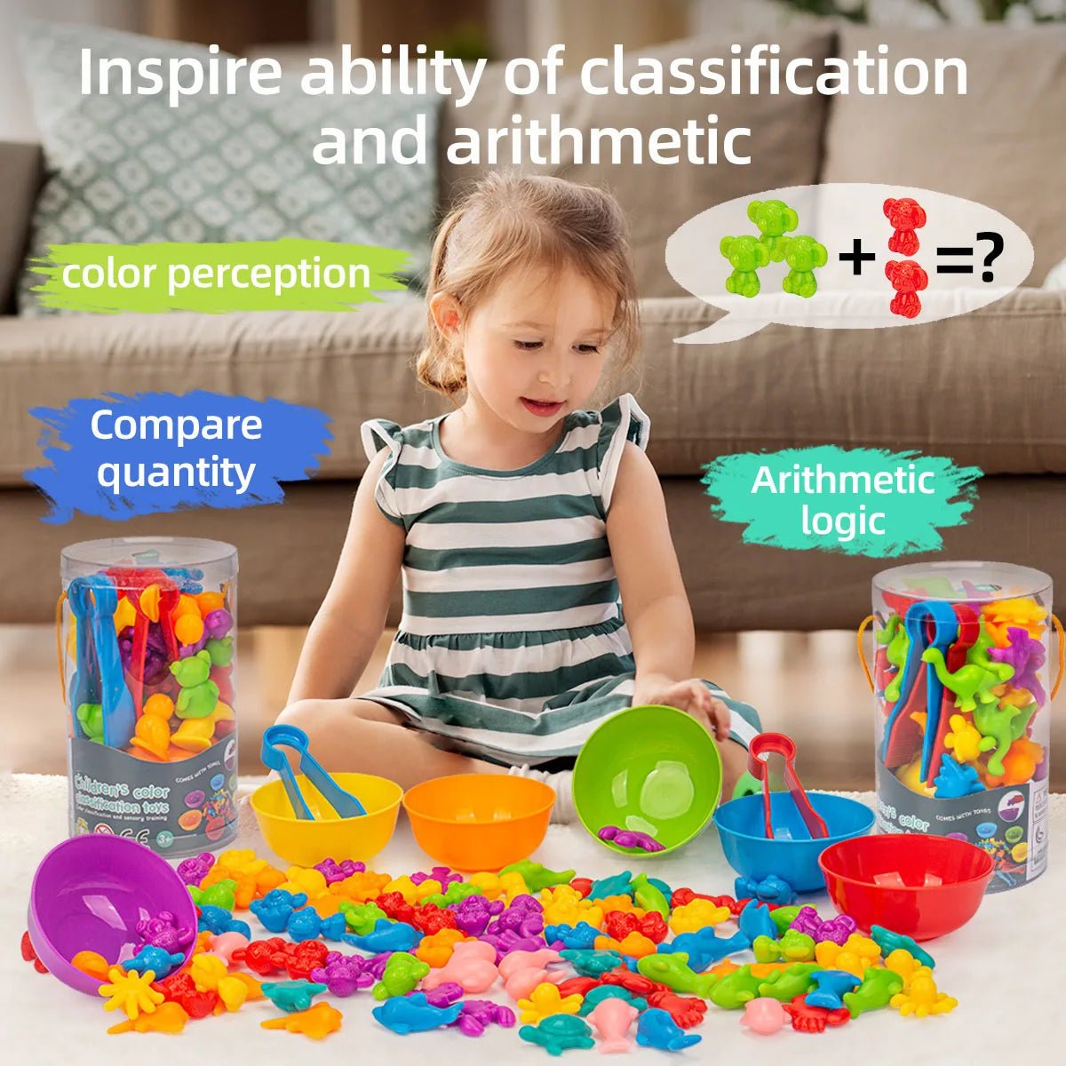 Montessori Counting Animal Sorting Toys - OctoCare