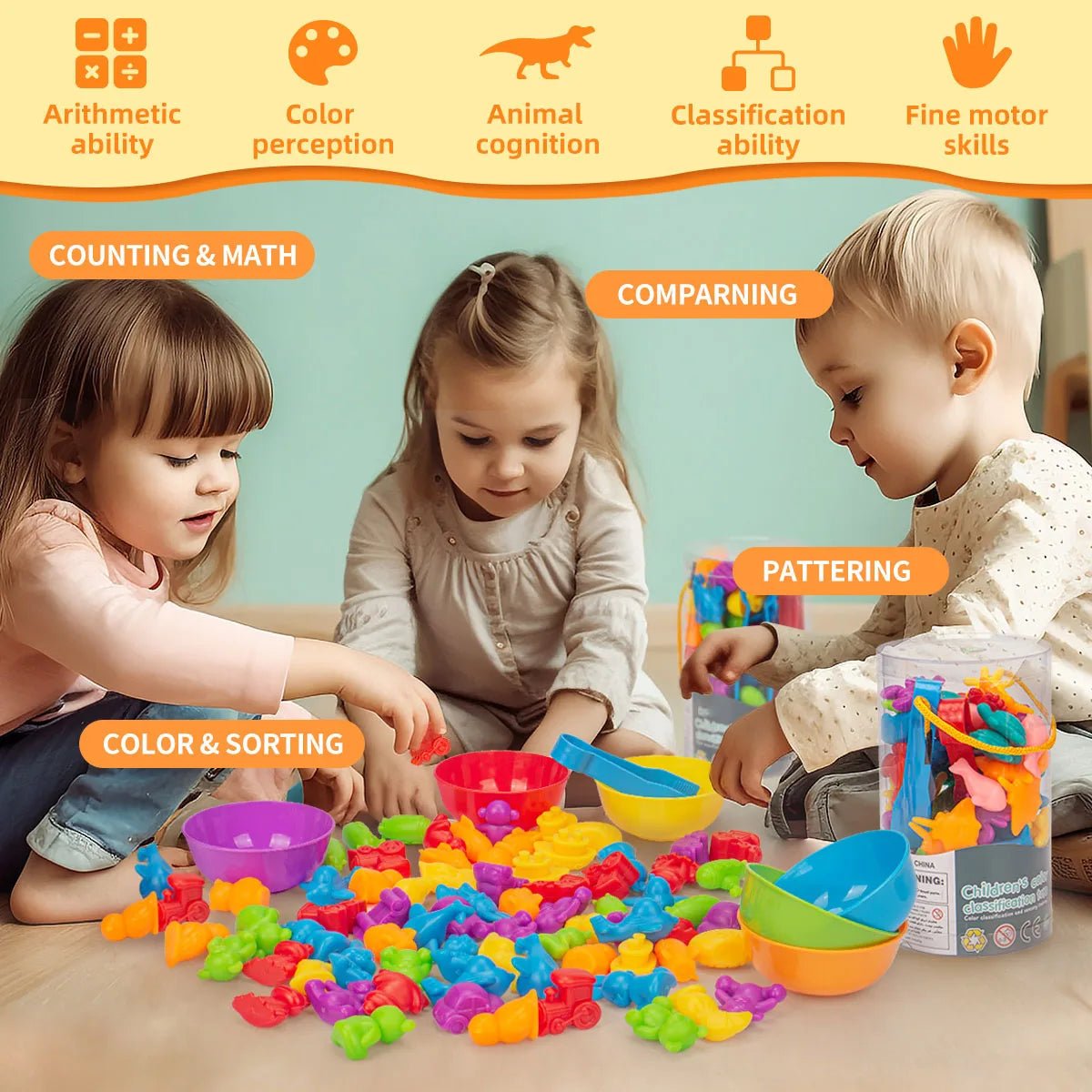 Montessori Counting Animal Sorting Toys - OctoCare