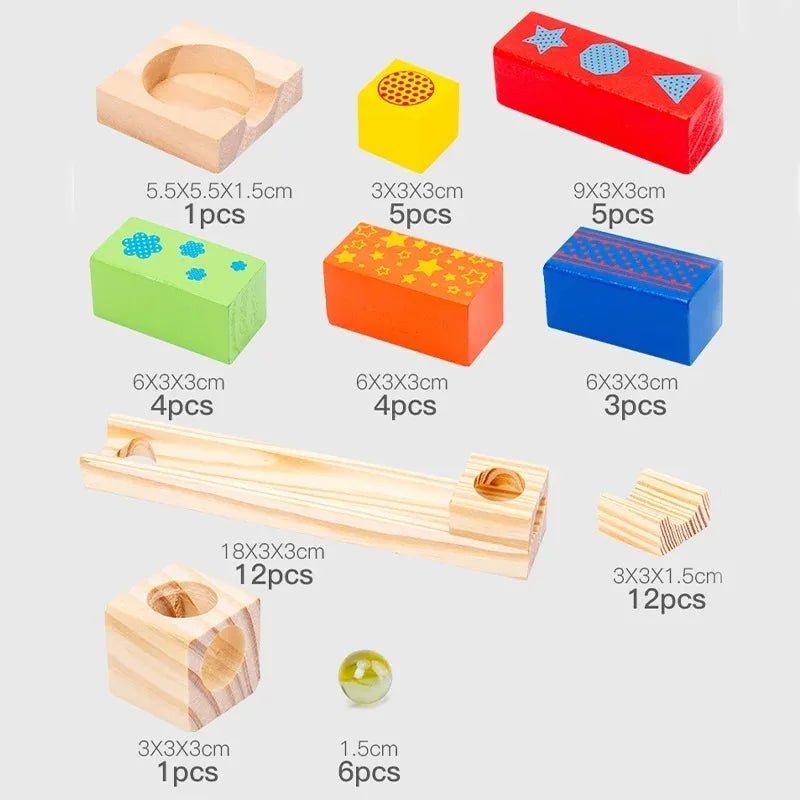Montessori Marble Run Track - OctoCare