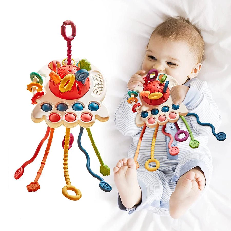 Montessori Silicone Pulling Toy - OctoCare