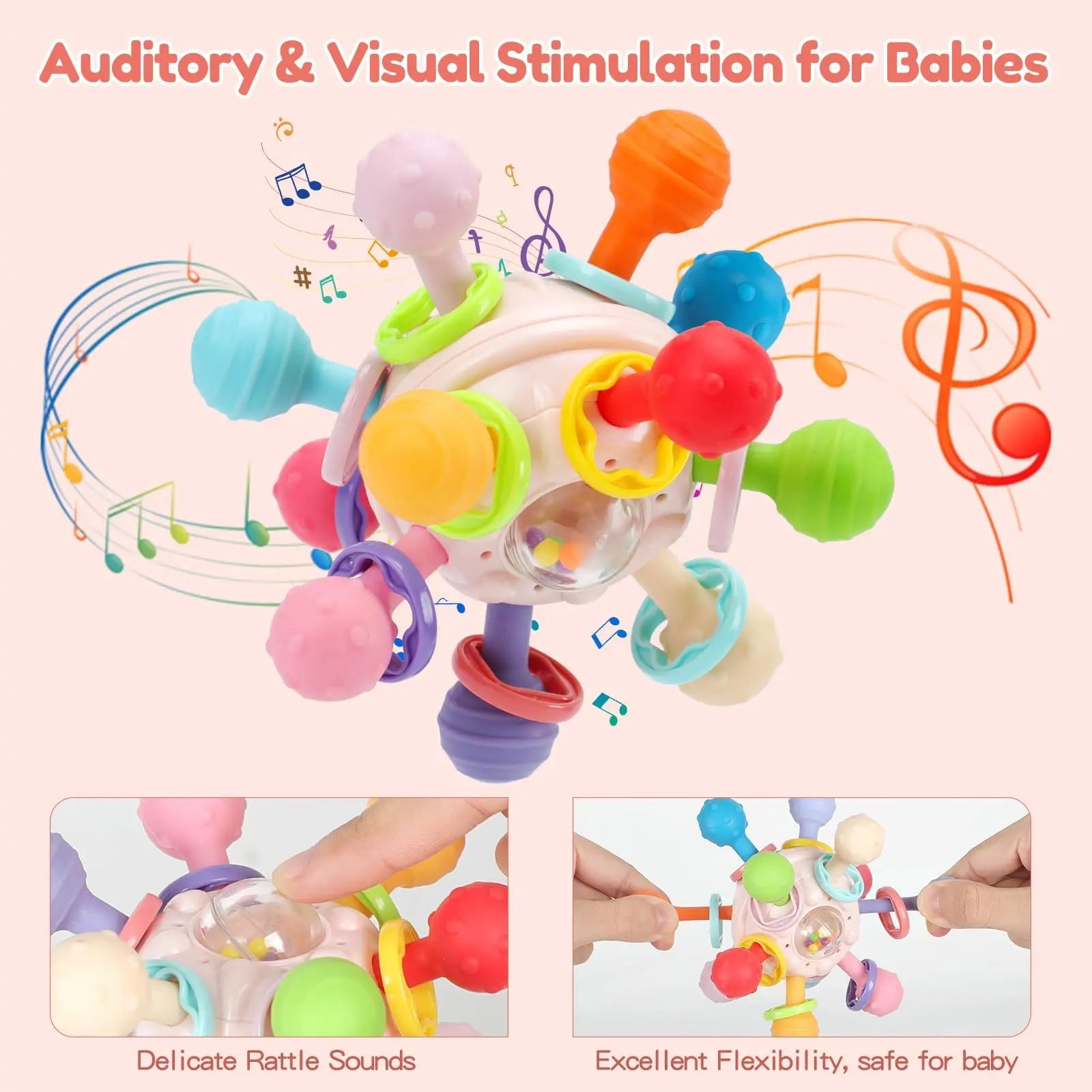 Montessori Silicone Pulling Toy - OctoCare