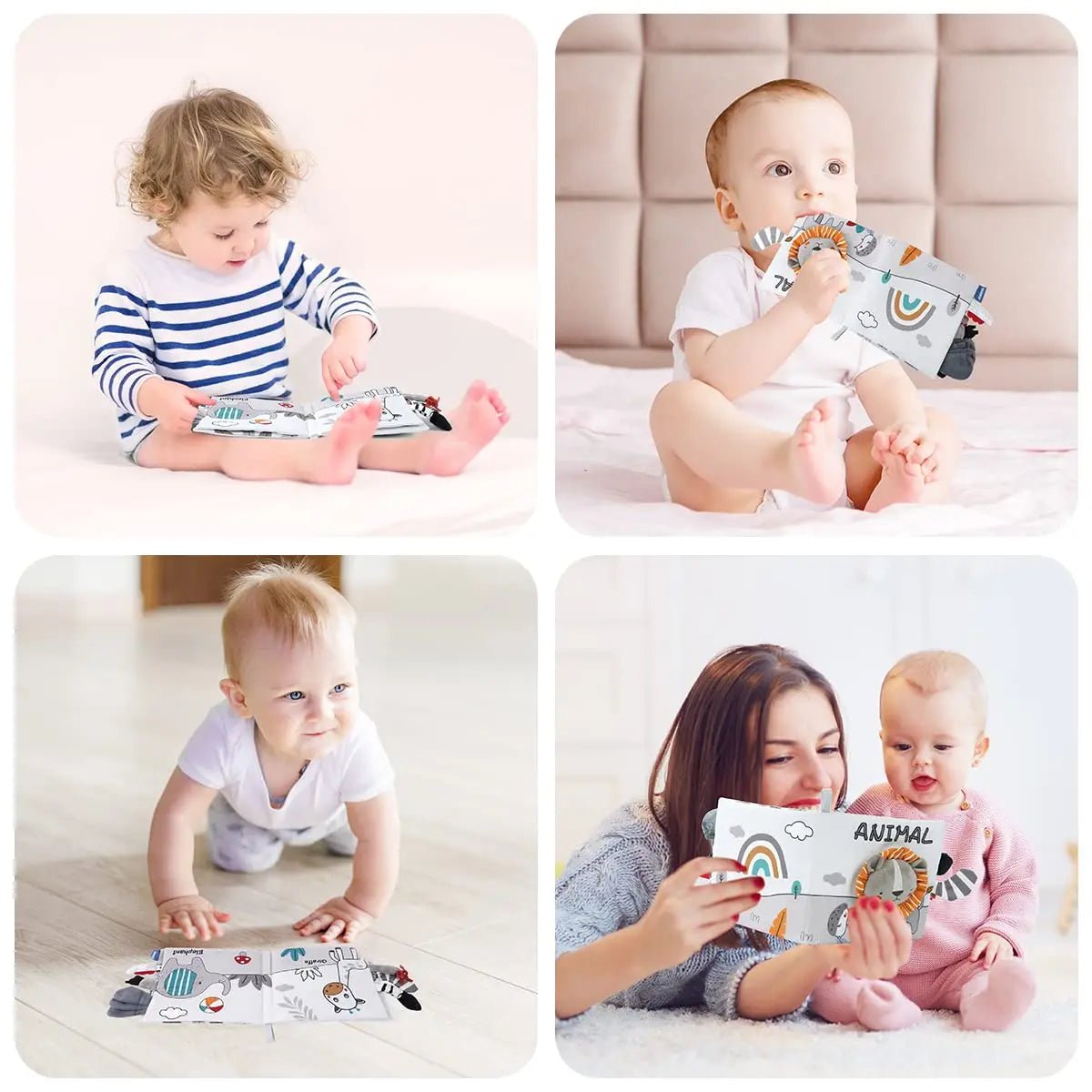 Montessori Soft Sensory Baby Book - OctoCare