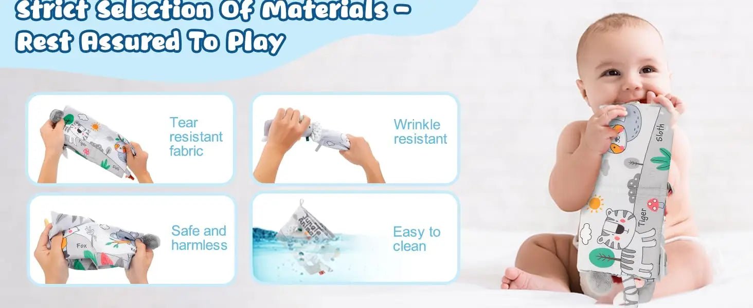 Montessori Soft Sensory Baby Book - OctoCare