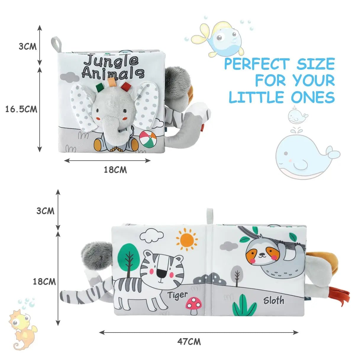 Montessori Soft Sensory Baby Book - OctoCare