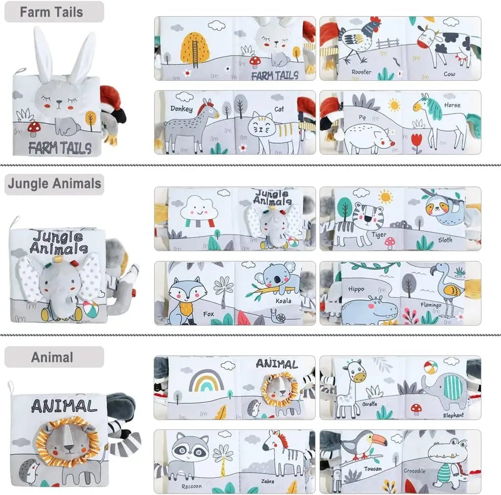 Montessori Soft Sensory Baby Book - OctoCare