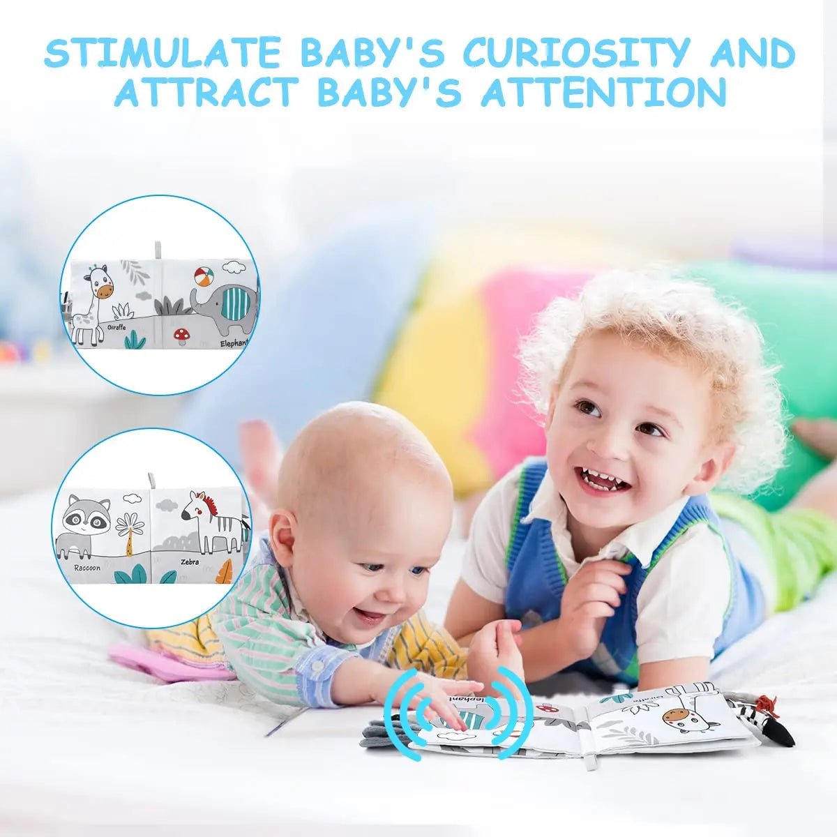 Montessori Soft Sensory Baby Book - OctoCare