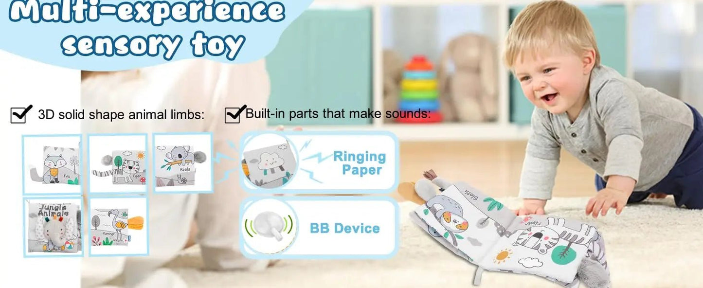 Montessori Soft Sensory Baby Book - OctoCare