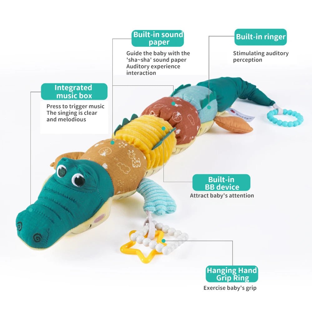 Montessori Stuffed Musical Crocodile - OctoCare