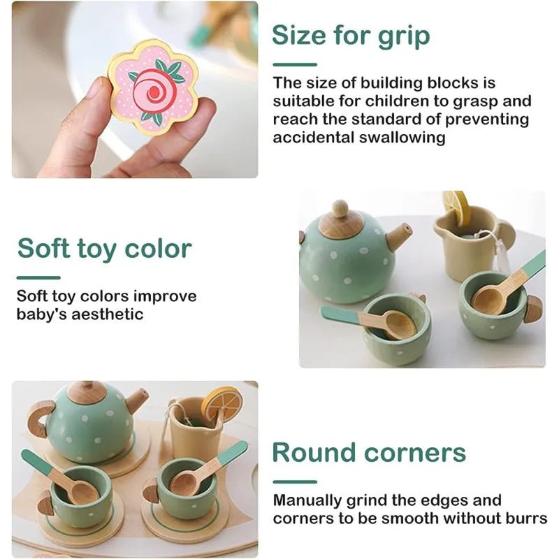 Montessori Wooden Afternoon Tea Set - OctoCare