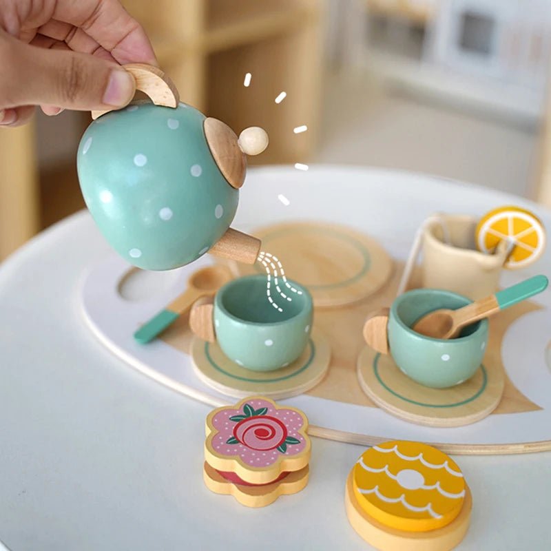 Montessori Wooden Afternoon Tea Set - OctoCare