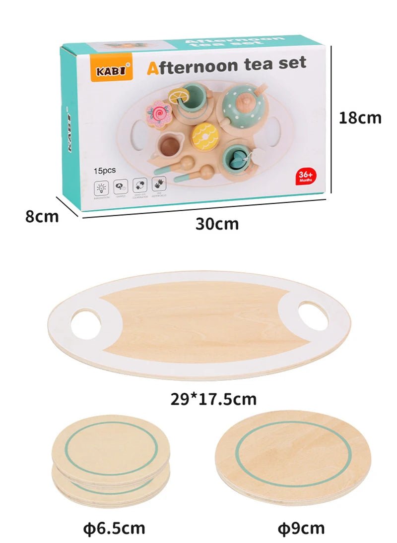 Montessori Wooden Afternoon Tea Set - OctoCare