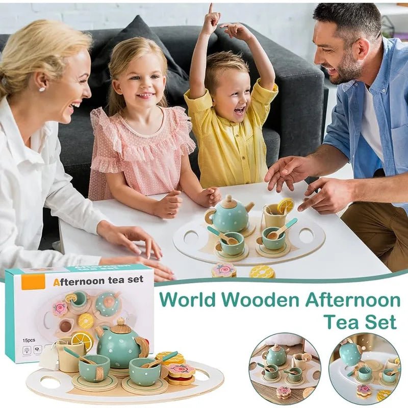 Montessori Wooden Afternoon Tea Set - OctoCare