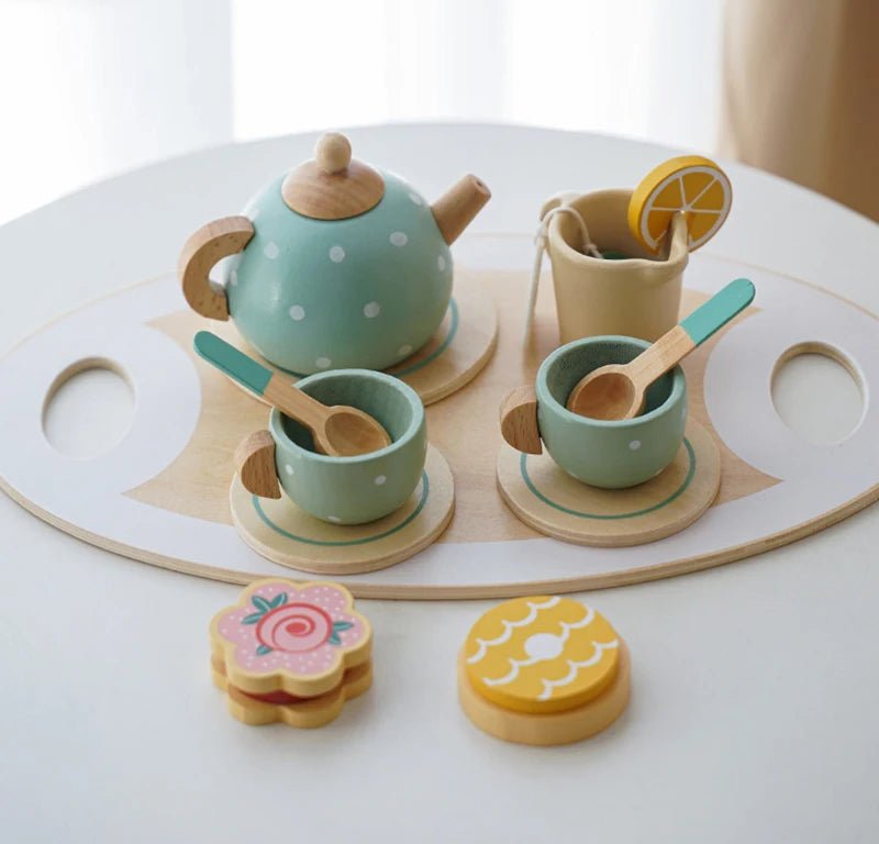Montessori Wooden Afternoon Tea Set - OctoCare