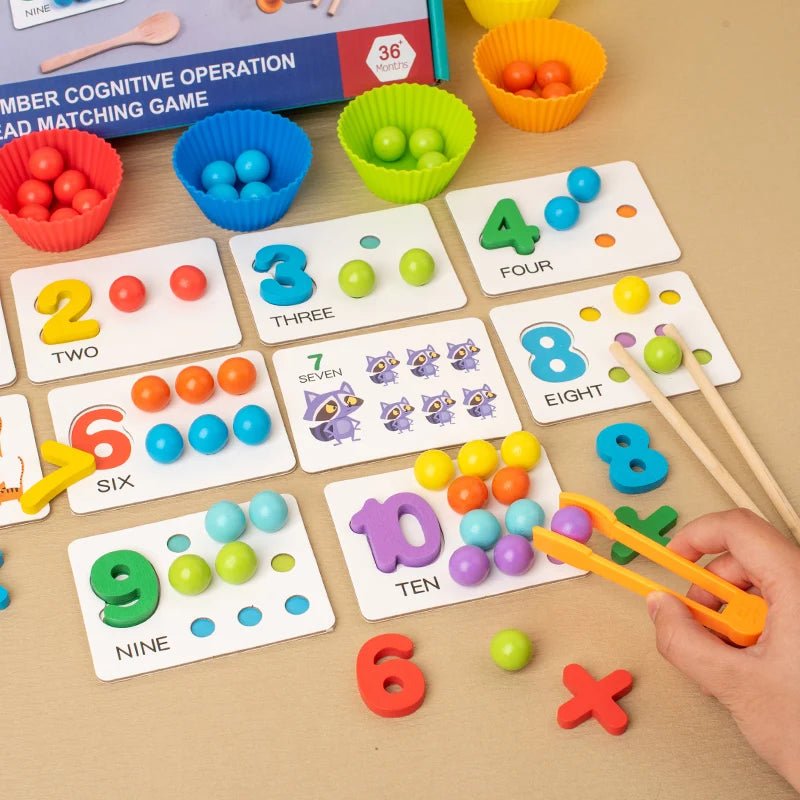 Montessori Wooden Clip Beads Toy - OctoCare