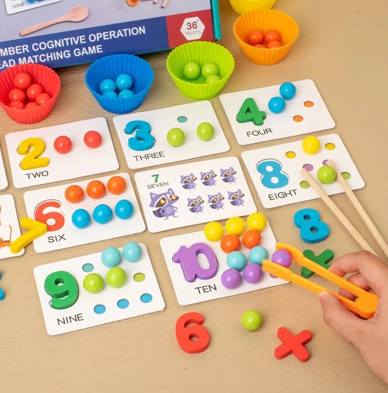 Montessori Wooden Clip Beads Toy - OctoCare