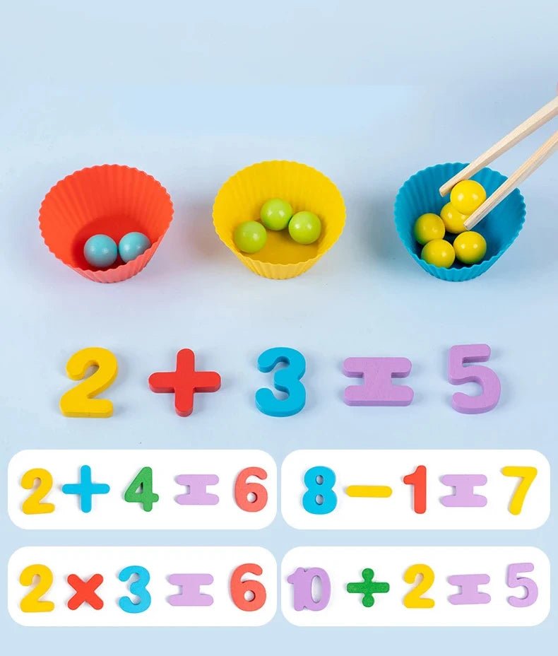 Montessori Wooden Clip Beads Toy - OctoCare