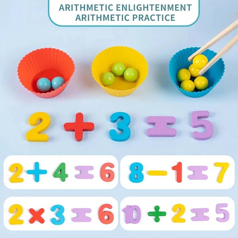 Montessori Wooden Clip Beads Toy - OctoCare