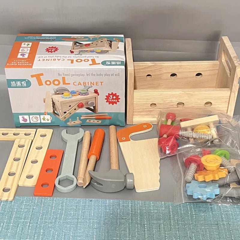 Montessori Wooden Toolbox Playset - OctoCare