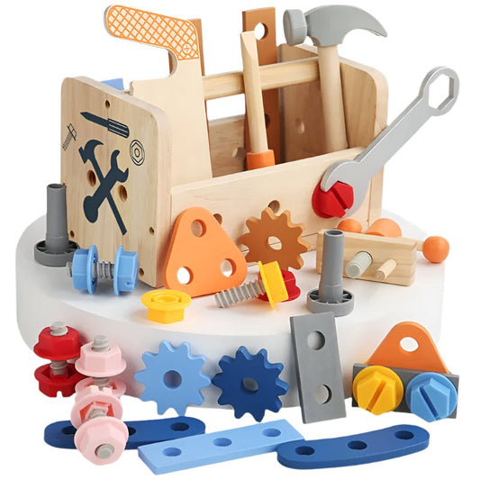 Montessori Wooden Toolbox Playset - OctoCare