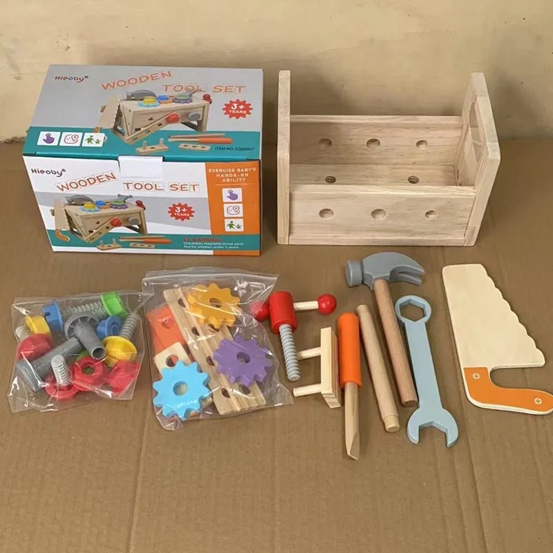 Montessori Wooden Toolbox Playset - OctoCare
