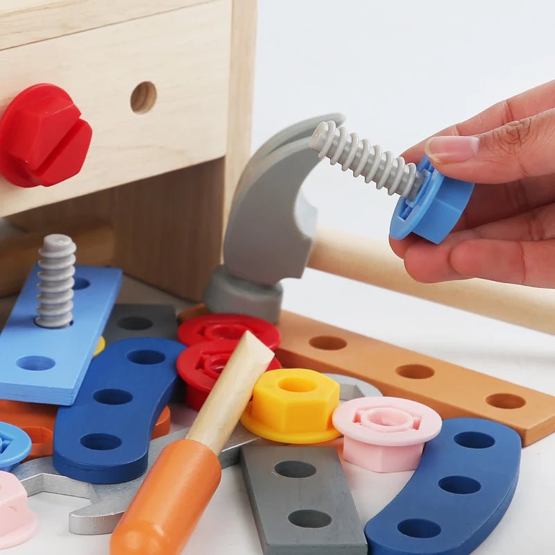 Montessori Wooden Toolbox Playset - OctoCare