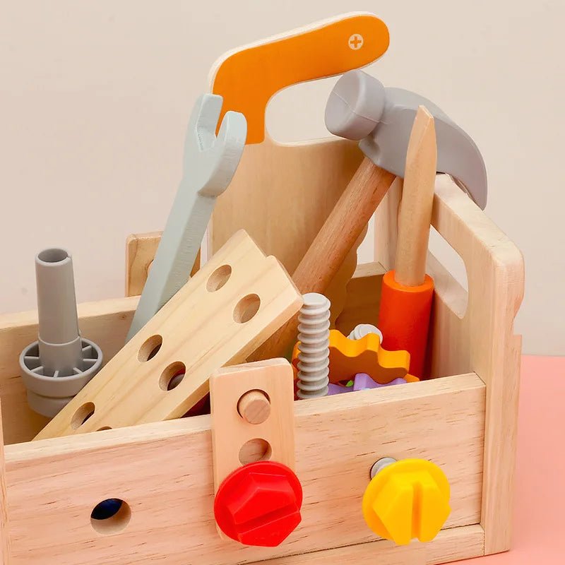 Montessori Wooden Toolbox Playset - OctoCare