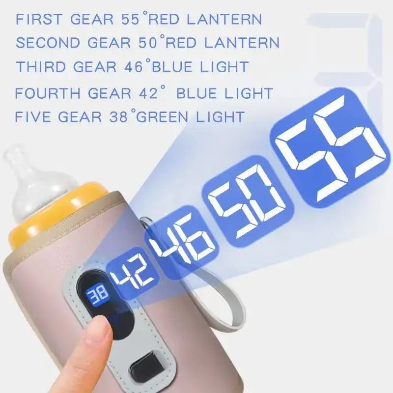 Portable Baby Bottle Warmer (USB, LCD) - OctoCare