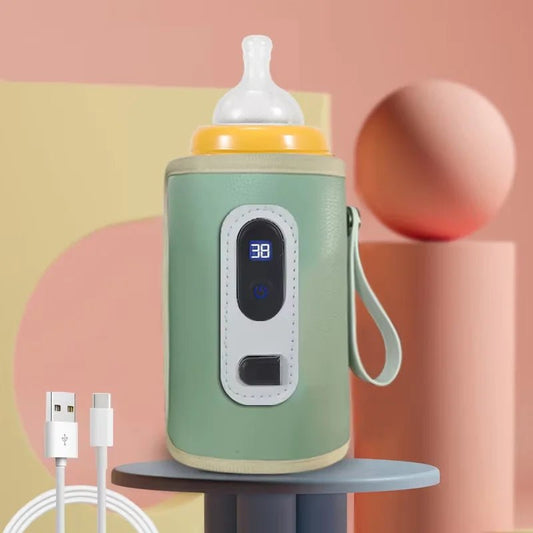 Portable Baby Bottle Warmer (USB, LCD) - OctoCare