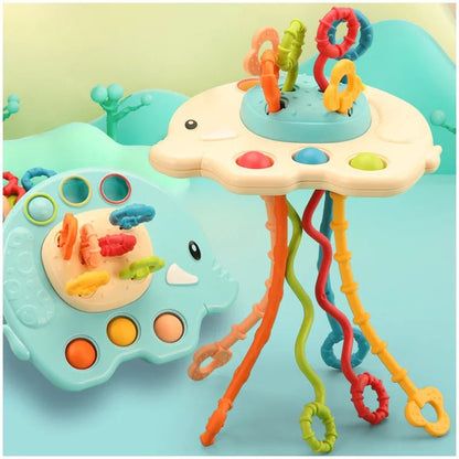 Montessori Silicone Pulling Toy - OctoCare