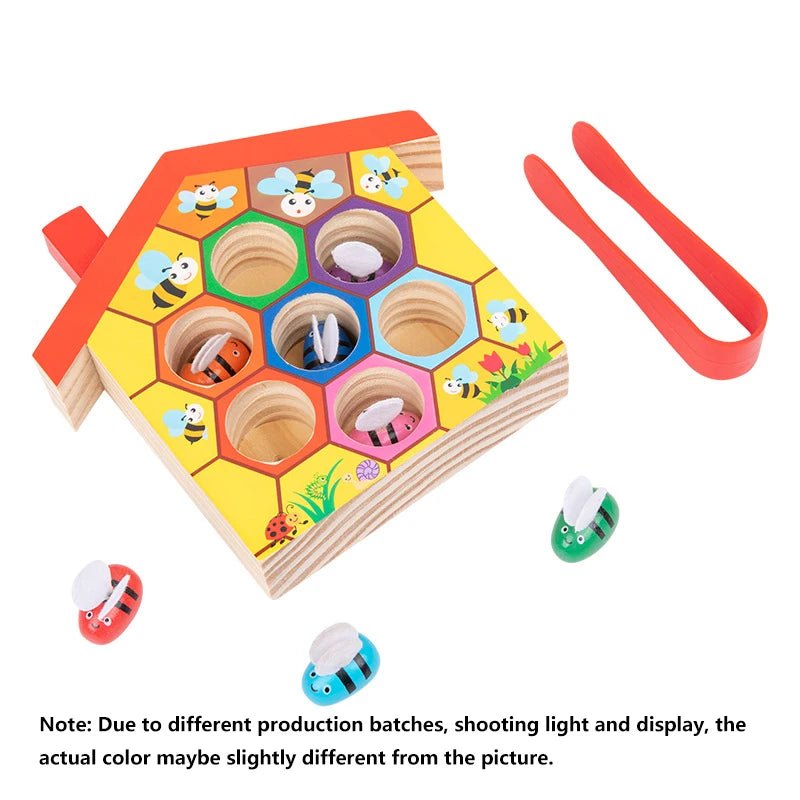 Montessori Wooden Bee Hive Puzzle - OctoCare
