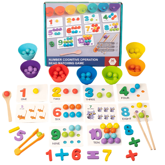 Montessori Wooden Clip Beads Toy - OctoCare