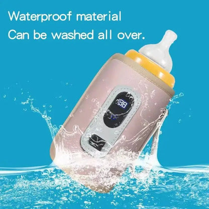 Portable Baby Bottle Warmer (USB, LCD) - OctoCare